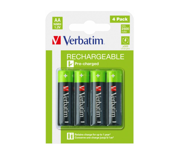 VERBATIM Premium HR6 AA 2500mAh (4 szt.) 49517 - 1282379 - zdjęcie